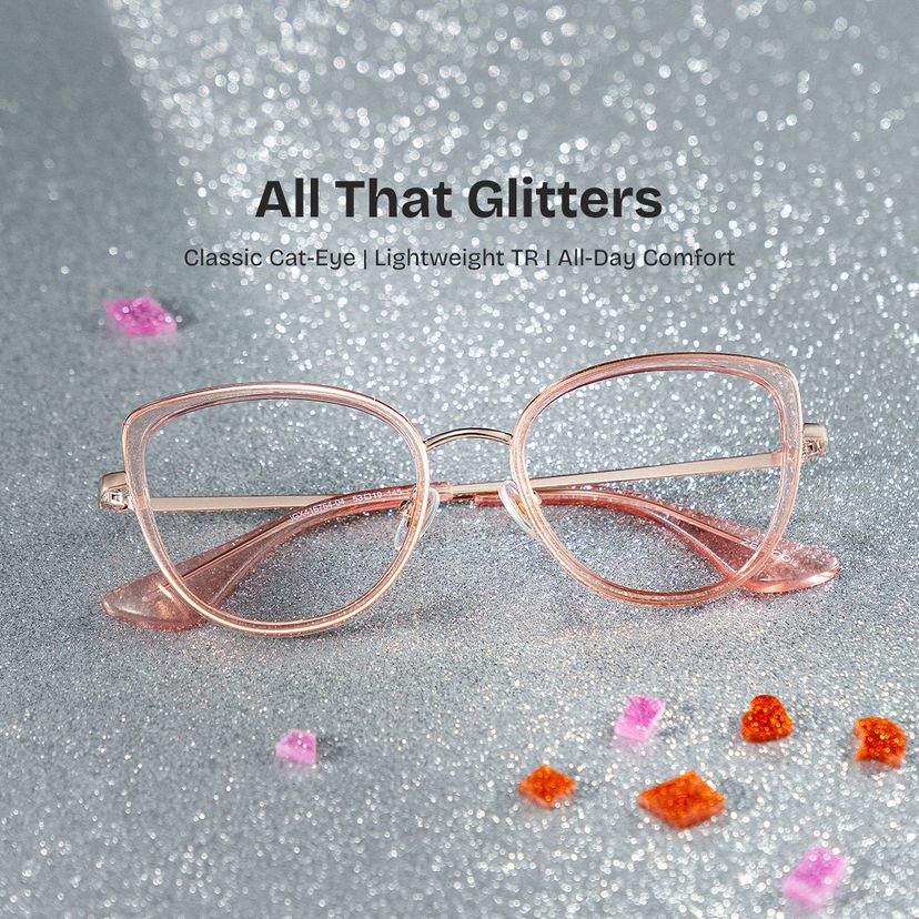 Celine Pink Cat eye Glasses