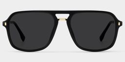 Kilworth Black Aviator Sunglasses0