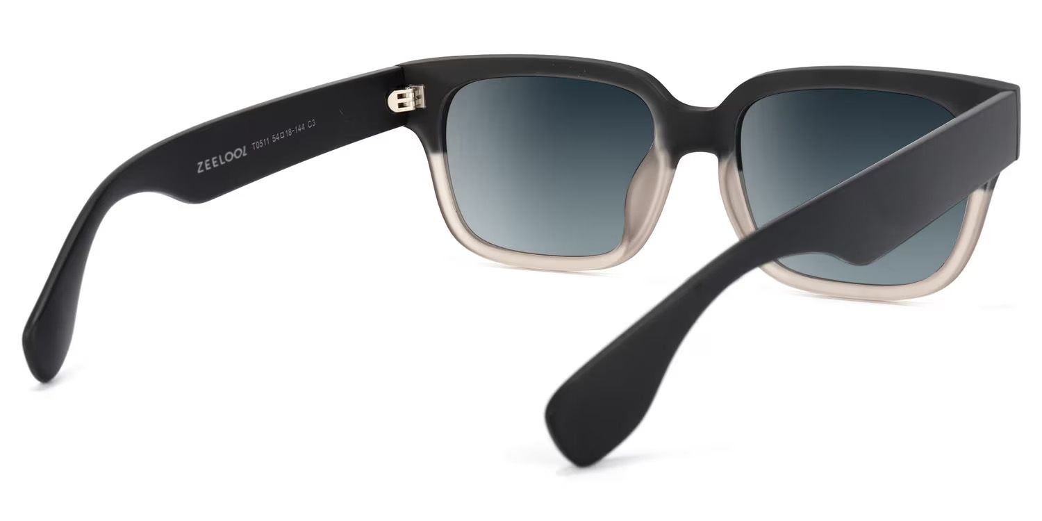Colin Gray Frame Sunglasses with Rectangle Style | ZEELOOL CA3