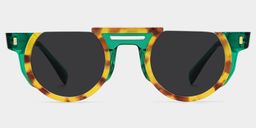 Mastin Tortoise Round Sunglasses0