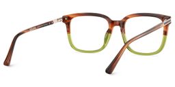Kenny Brown Green Square Glasses5