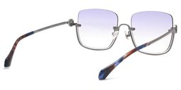 Charie Light Purple Rectangle Sunglasses3