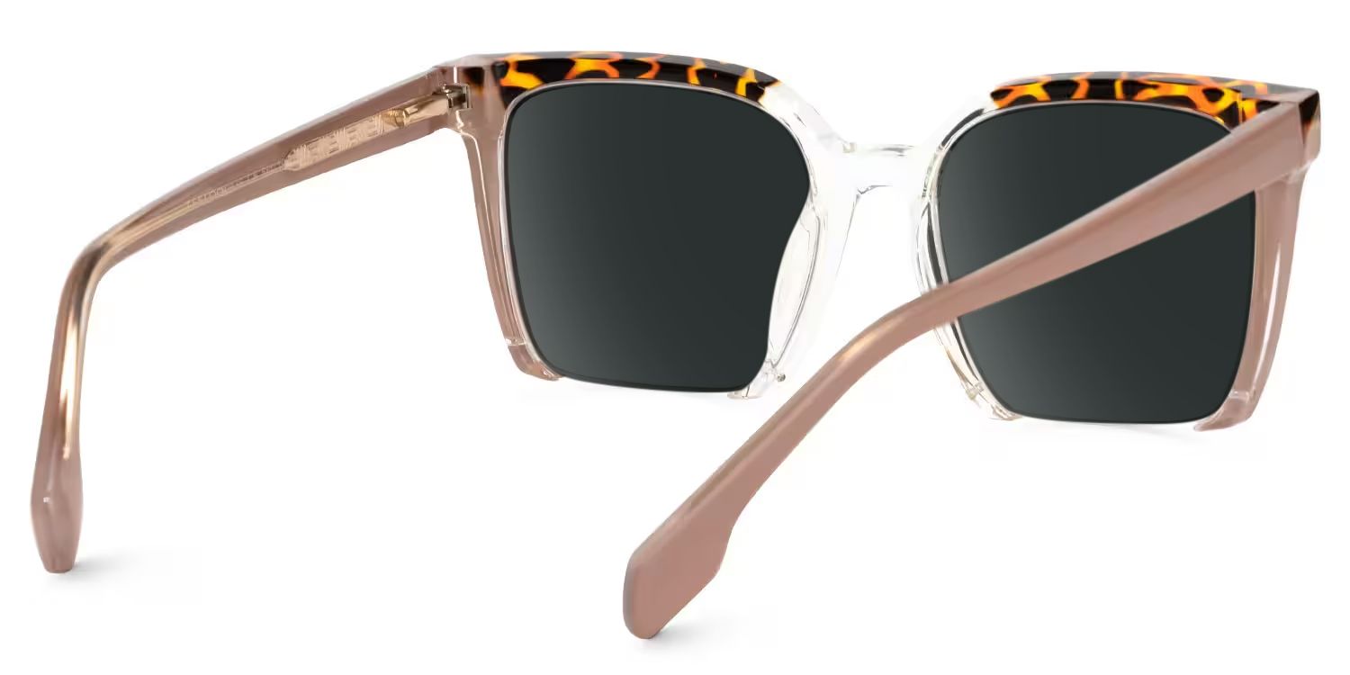 Misty Brown Frame Sunglasses with Square Style | ZEELOOL CA3