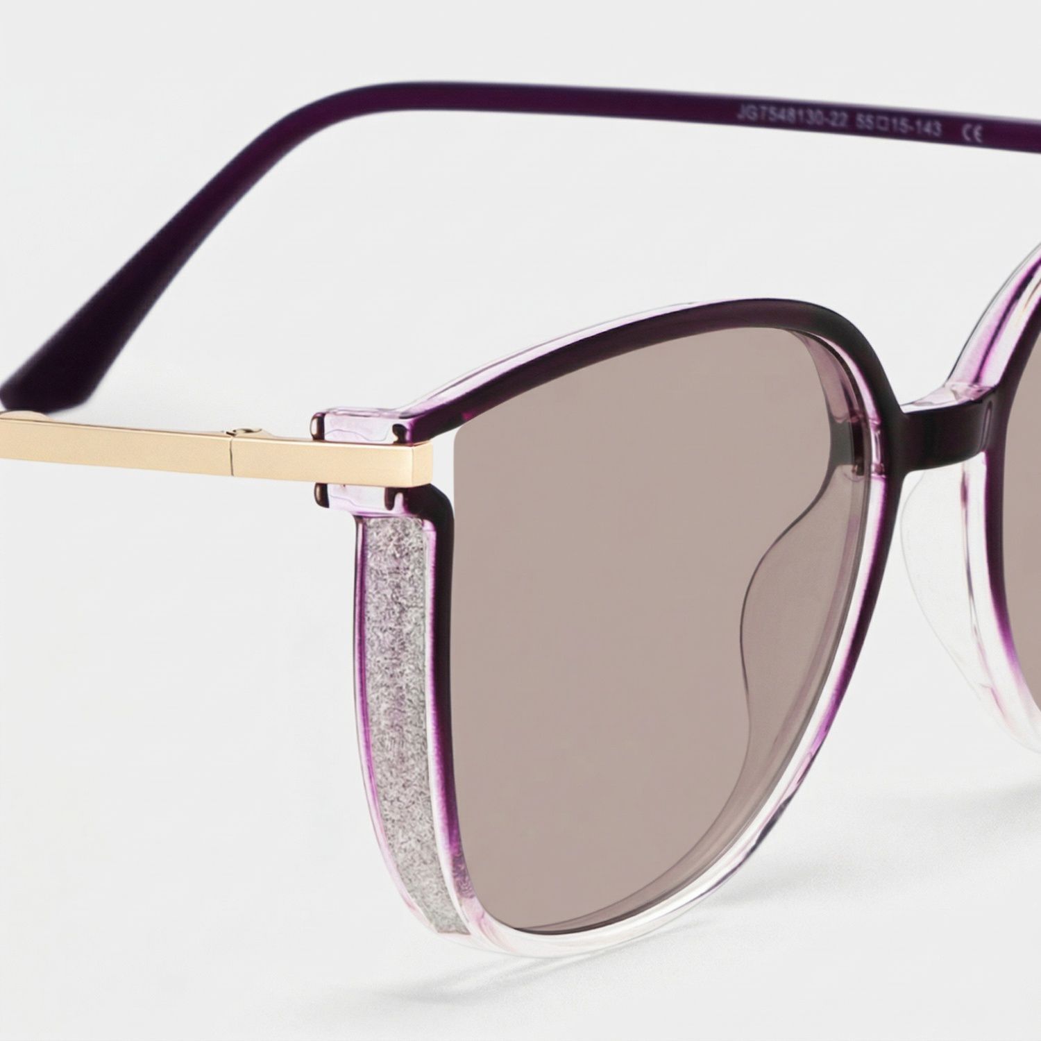Rodz Tr90 Purple Clear Frame Sunglasses | ZEELOOL CA4