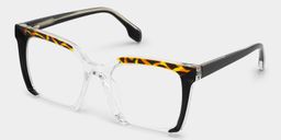Misty Black Square Glasses2