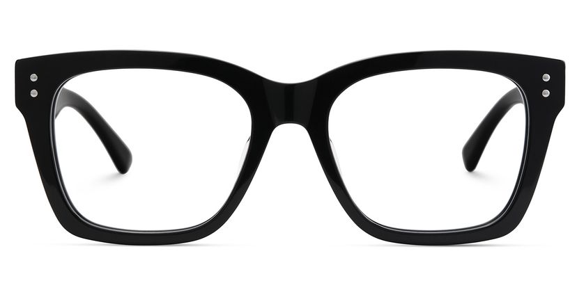 Gaydeh Black Rectangle Glasses