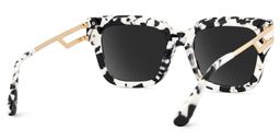 Lidia Cow Print Square Sunglasses4