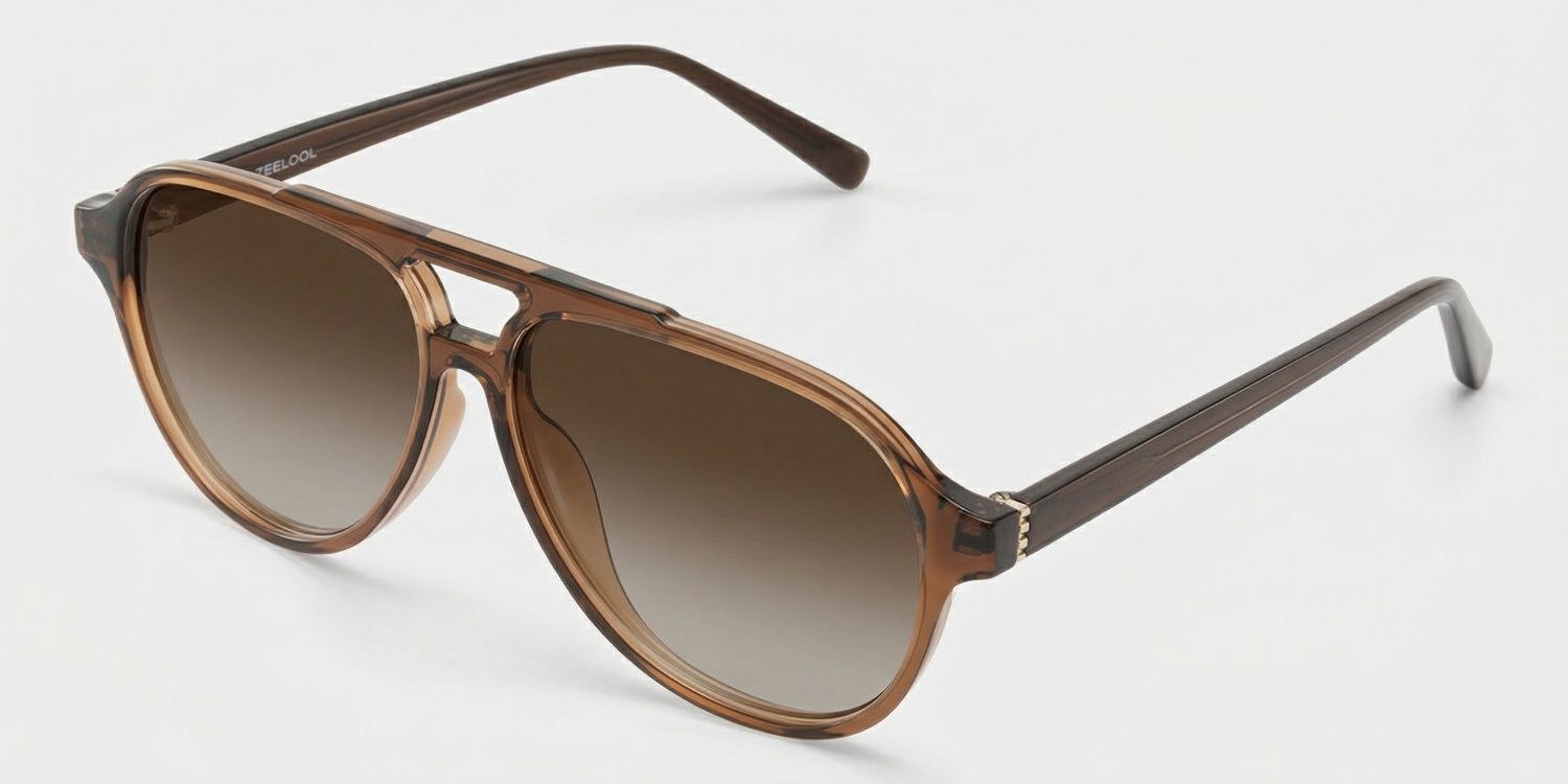 Drew Brown Aviator Polarized Sunglasses for Driving | ZEELOOL CA2
