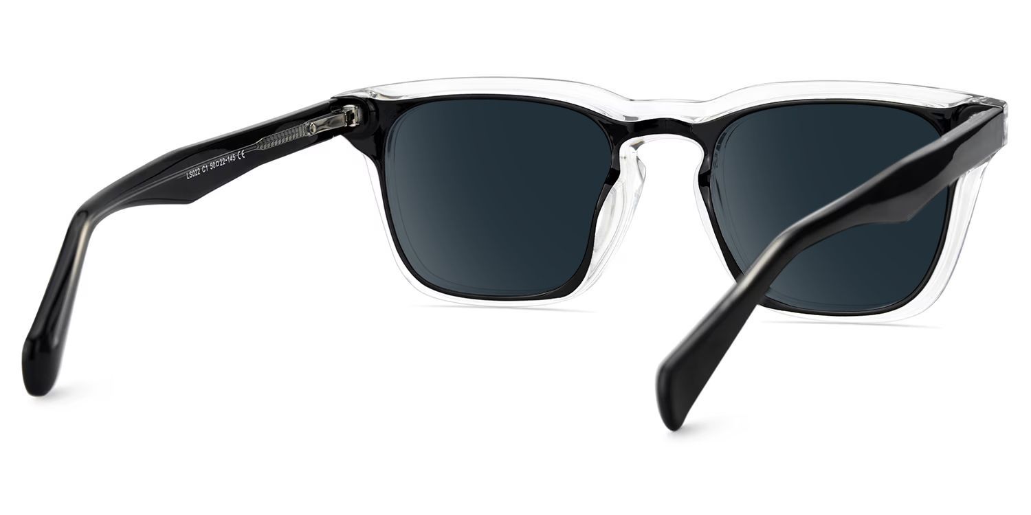 Liam Tr90 Black Clear Frame Sunglasses | ZEELOOL CA4