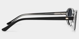 Lennon Black Oval Sunglasses3