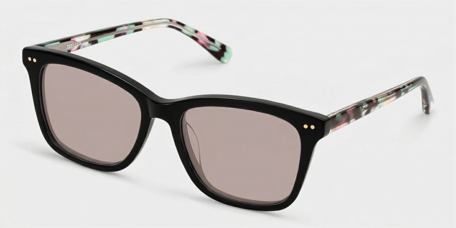 Layla Square Black Full Rim Sunglasses | ZEELOOL CA2