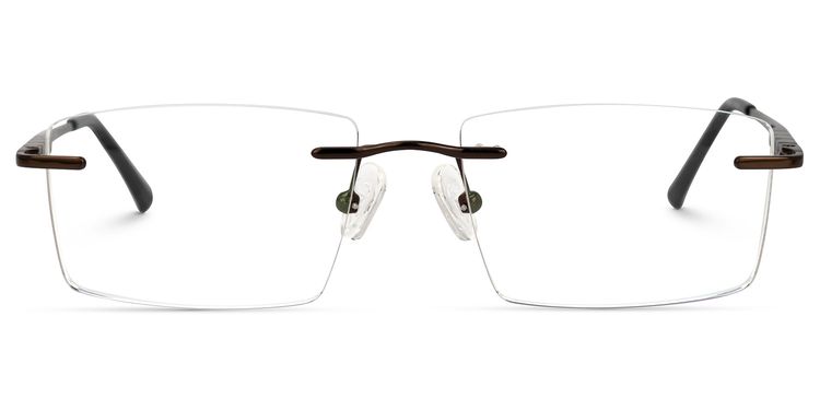 Cetina Brown Rectangle Glasses