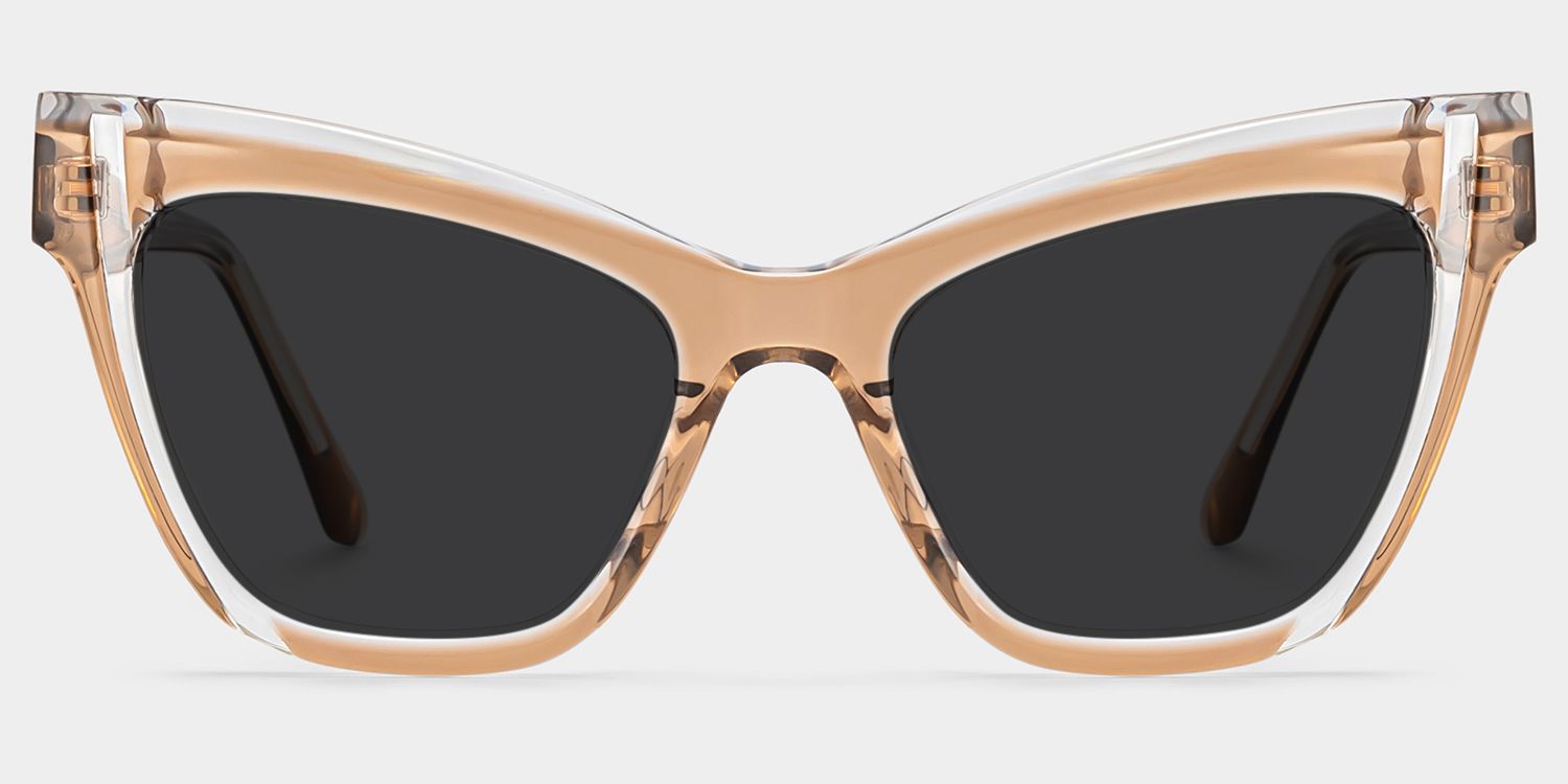 Saucie Cat Eye Brown Full Rim Sunglasses | ZEELOOL CA0