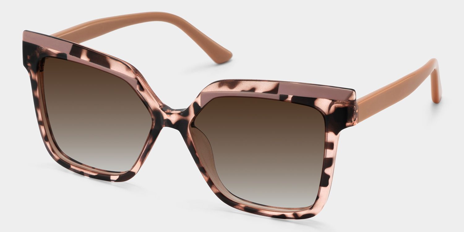 Eboney Tortoise Frame Sunglasses with Square Style | ZEELOOL CA2