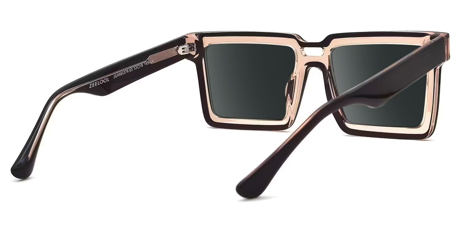 Milian Square Brown Sunglasses for Women & Men | ZEELOOL CA3