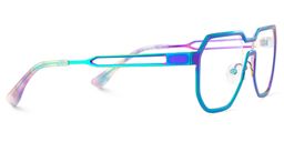 Hype Iridescent Geometric Glasses5