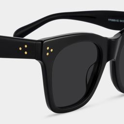 Gordon Black Rectangle Sunglasses4