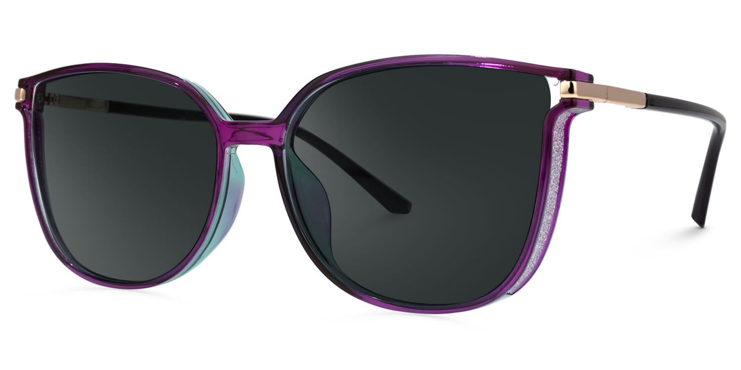 Rodz Square Sunglasses with Tr90 Purple Frames | ZEELOOL CA1