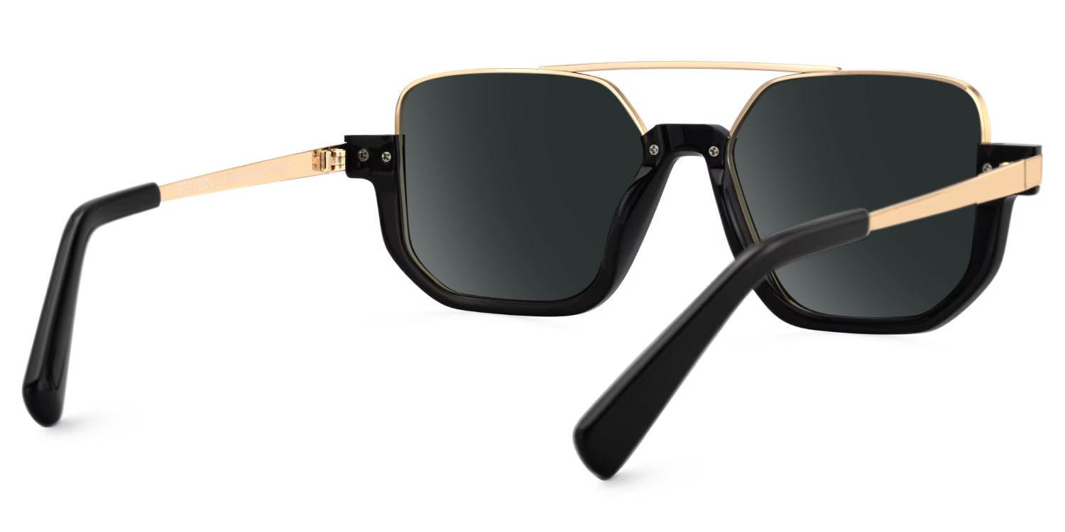 Oromiya Aviator Sunglasses with Mixed Black Gold Frames | ZEELOOL CA3