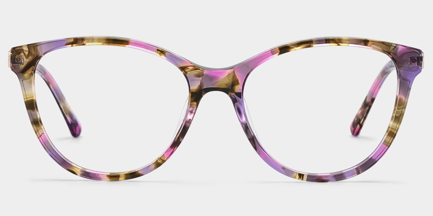Eli Round Mixed Glasses Frames with Flowers for Women | ZEELOOL0