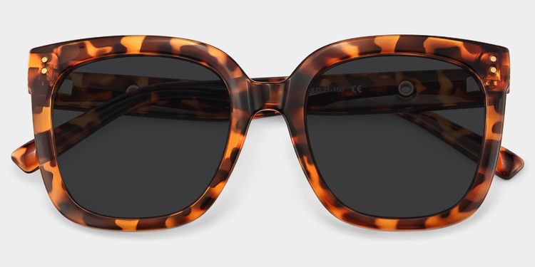 Ebony Tortoise Square Sunglasses