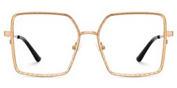Toure Gold Square Glasses2