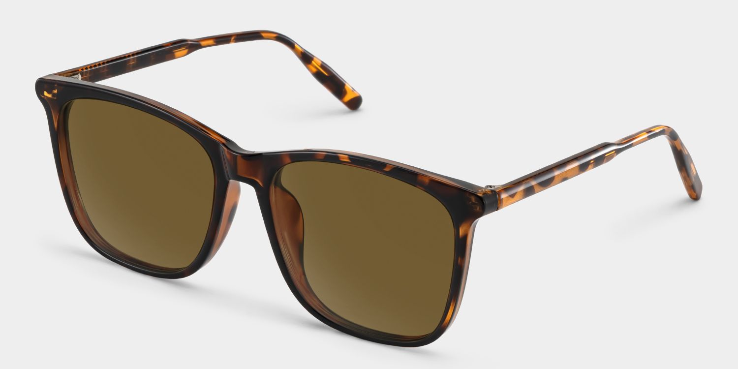 Malika Square Tortoise Sunglasses for Women & Men | ZEELOOL CA2