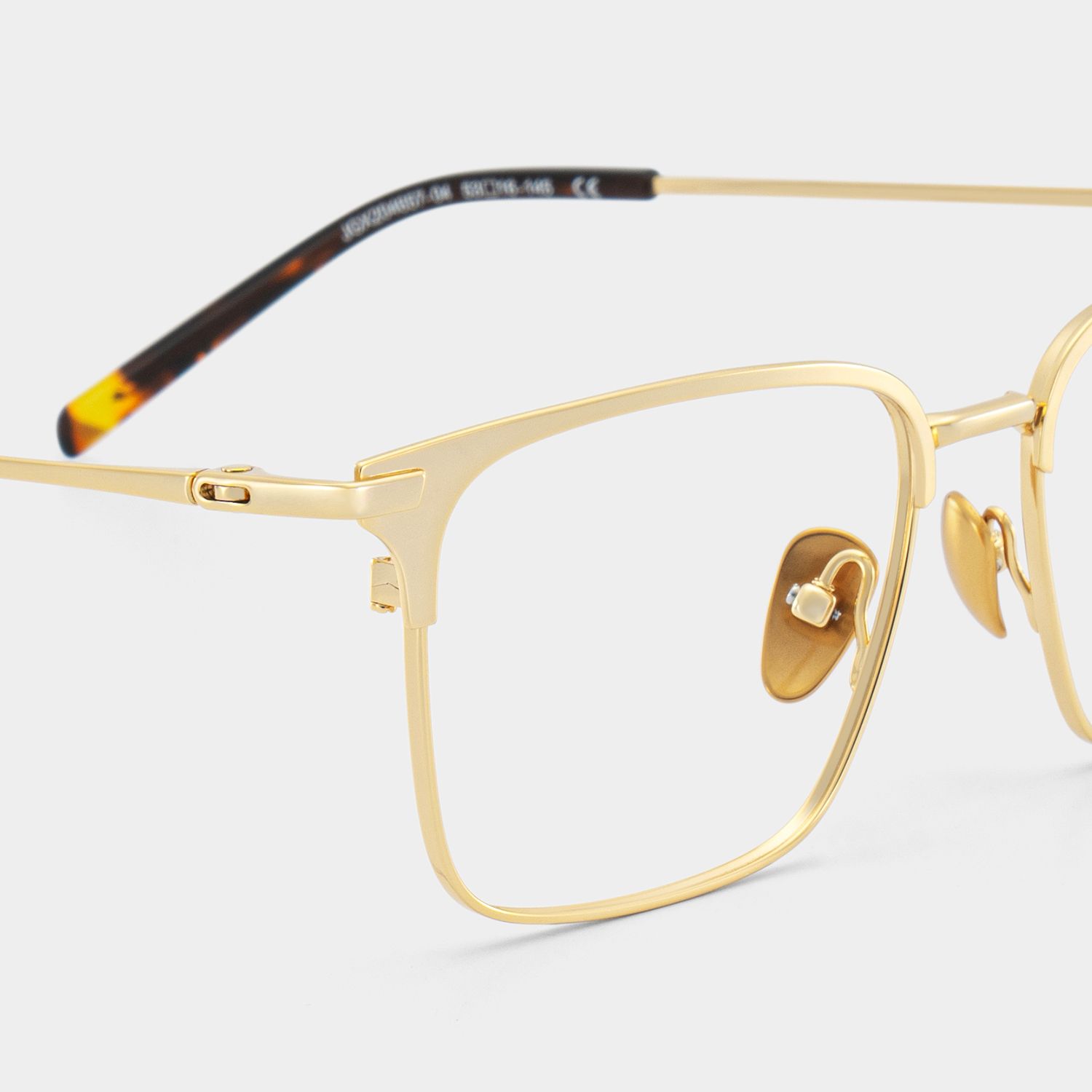 Maxwell Gold Browline Glasses with Titanium Frames for Bussiness | ZEELOOL CANADA4