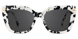 Cardozo Cow Print Square Sunglasses0