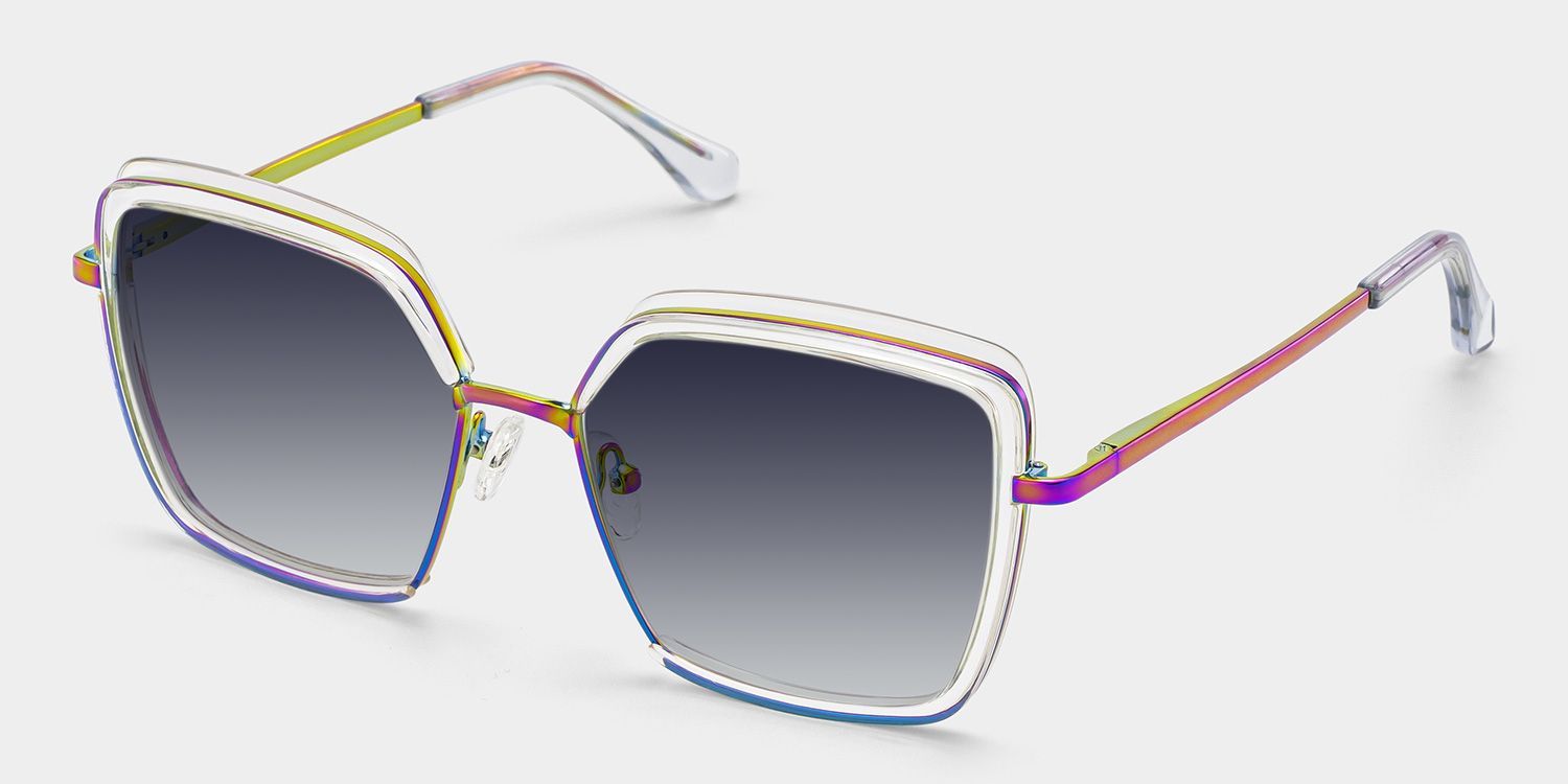 Cordaro Square Clear Sunglasses for Women & Men | ZEELOOL CA2