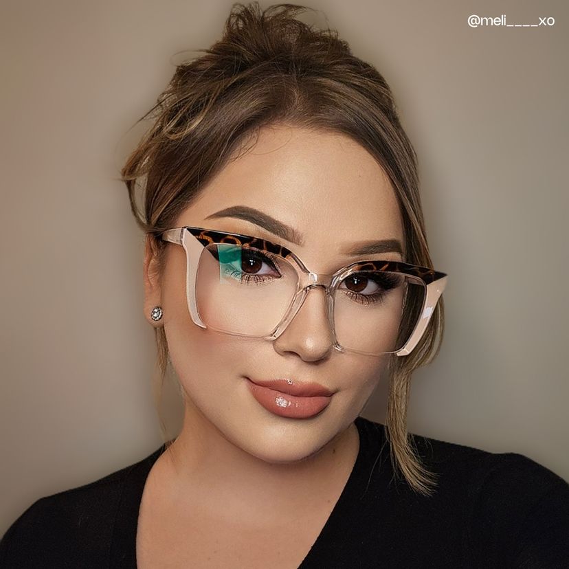 Misty Pink Square Glasses