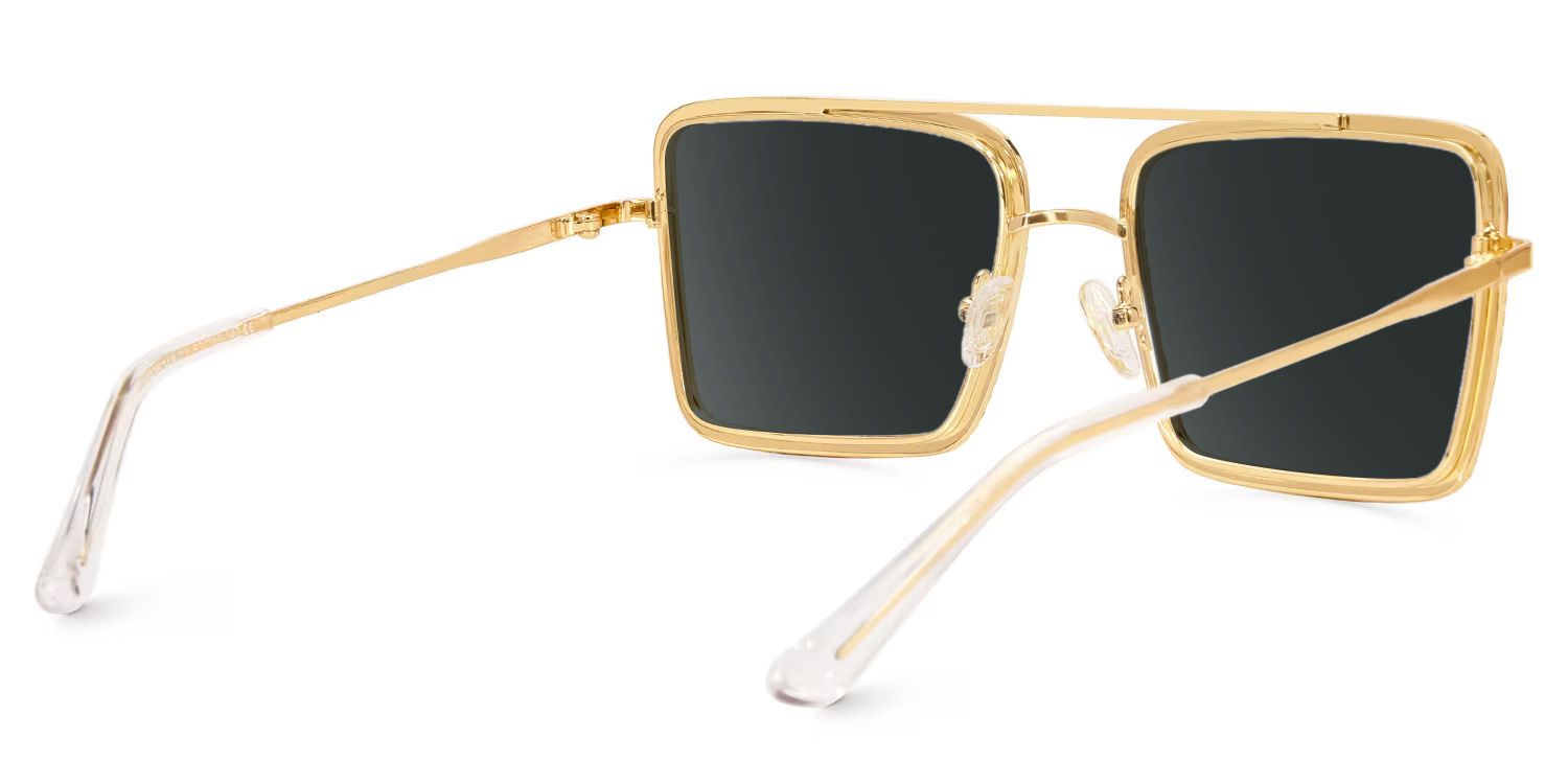 Diva Gold Square Sunglasses to Frame Your Face | ZEELOOL CA3
