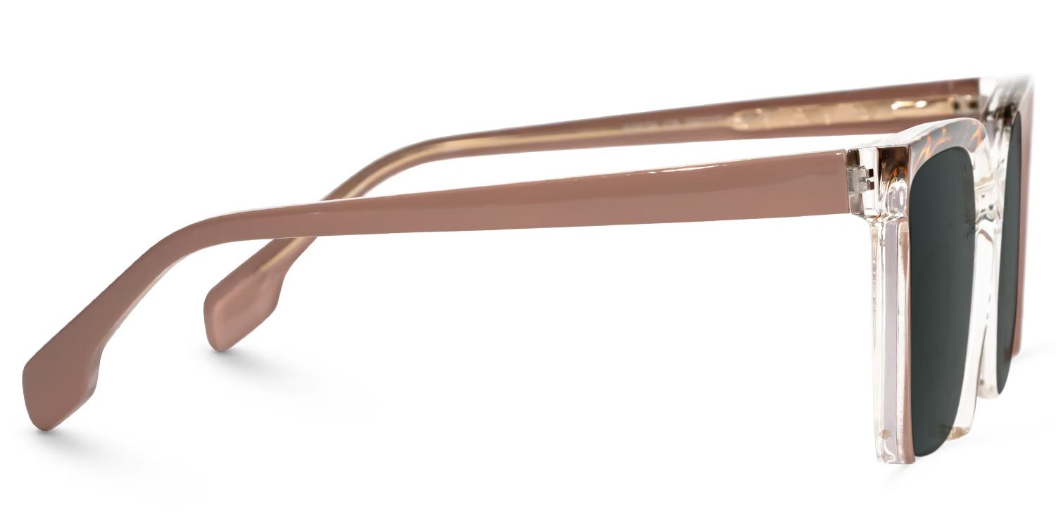 Misty Brown Frame Sunglasses with Square Style | ZEELOOL CA2