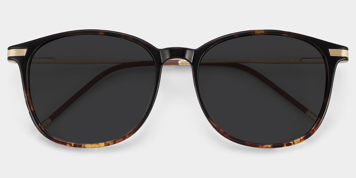 Greene Tortoise Square Polarized Sunglasses for Driving | ZEELOOL CA1