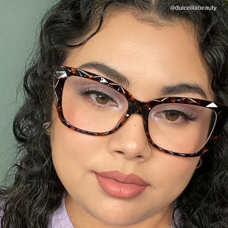 Cicely Geometrical Orange Eyeglasses