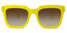 Liizbeett Yellow Square Sunglasses0