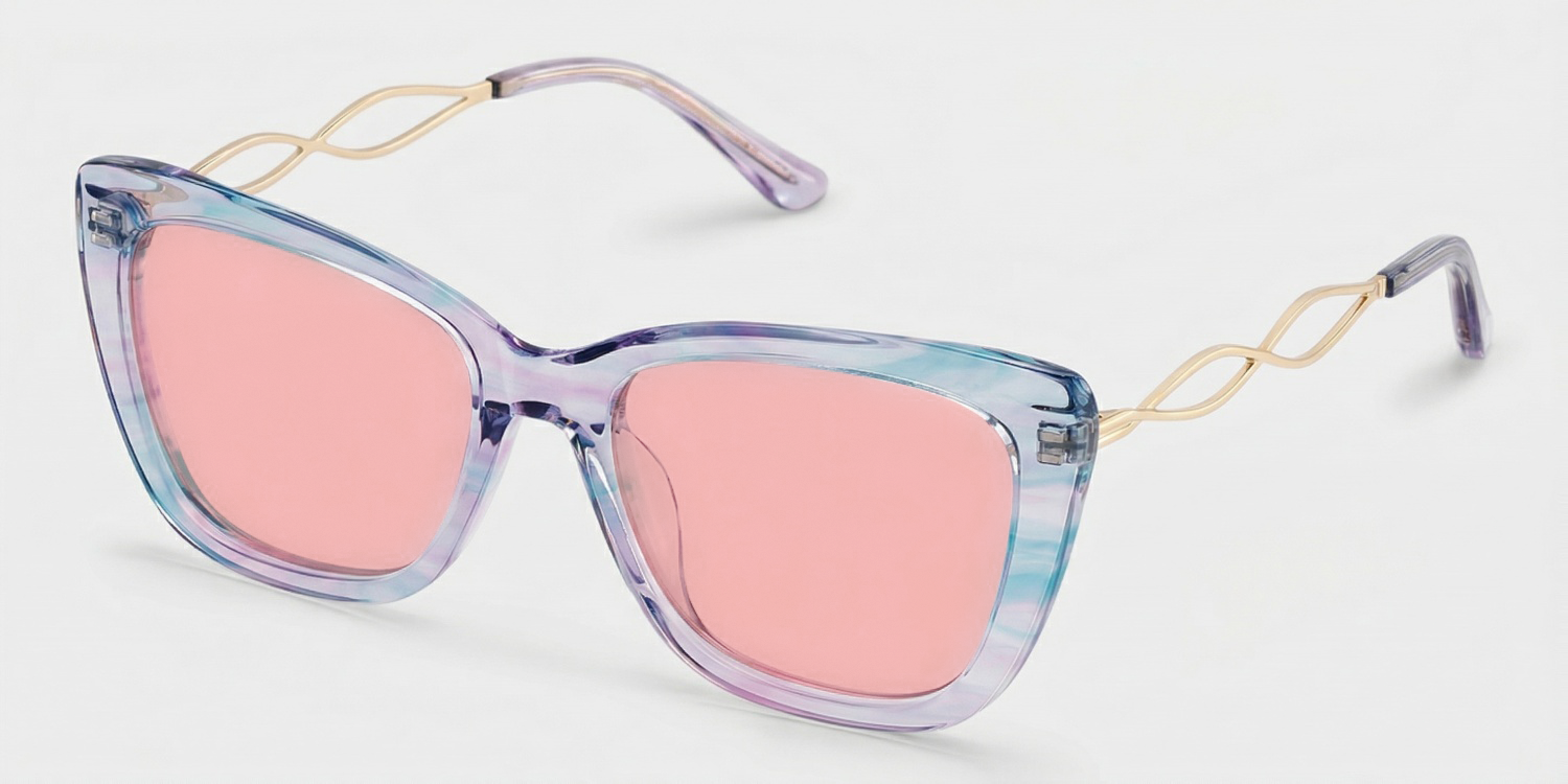 Remi Purple Frame Sunglasses with Butterfly Style | ZEELOOL CA2