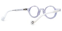 Glanton White Round Glasses3