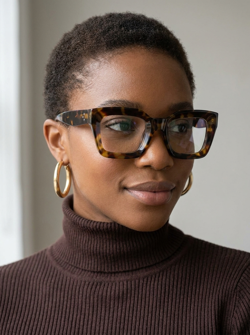 Nevaeh Tortoise Square Glasses