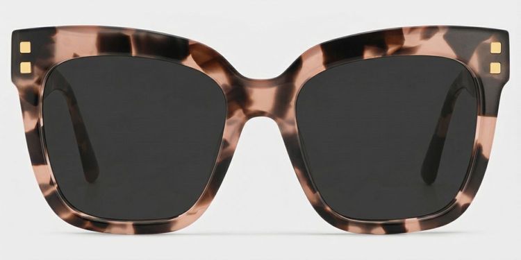 Minguela Pink-Tortoise Square Sunglasses
