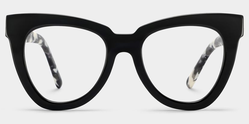 Yaser Black Cat eye Glasses