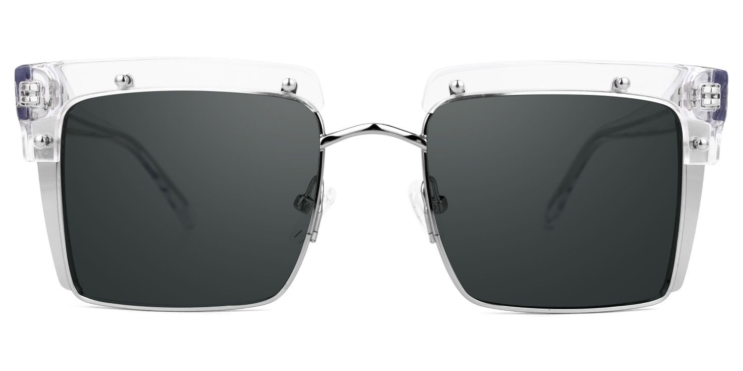 Kiana Clear Square Sunglasses to Frame Your Face | ZEELOOL CA2
