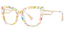 Kieran Mottled Rectangle Glasses3