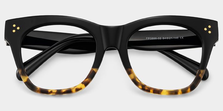 Tandy Tortoise Square Glasses
