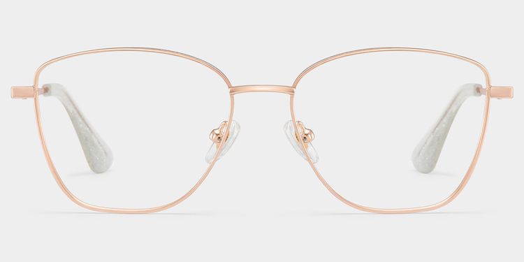Skyler Rose Gold Butterfly Glasses