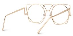 Ybarra Gold Geometric Glasses3