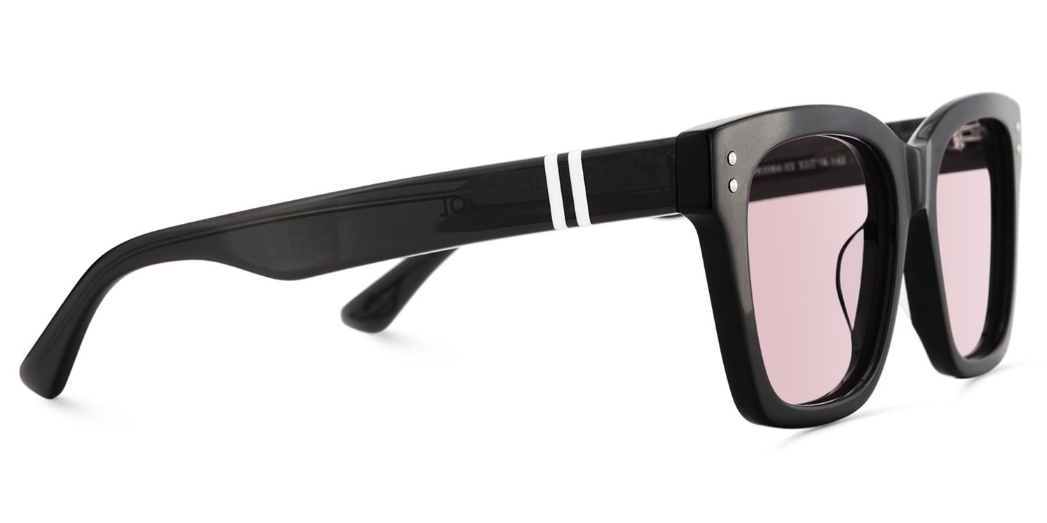 Gaydeh Acetate Black Frame Sunglasses | ZEELOOL CA3