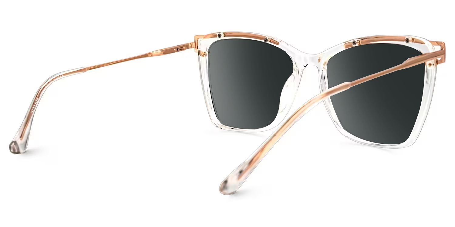 Krystle Square Clear Full Rim Sunglasses | ZEELOOL CA3