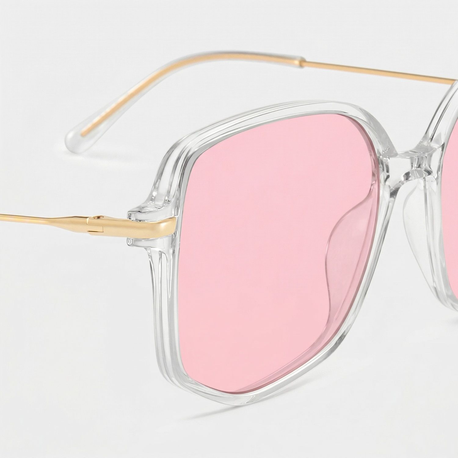 Payton Clear Geometric Sunglasses to Frame Your Face | ZEELOOL CA4