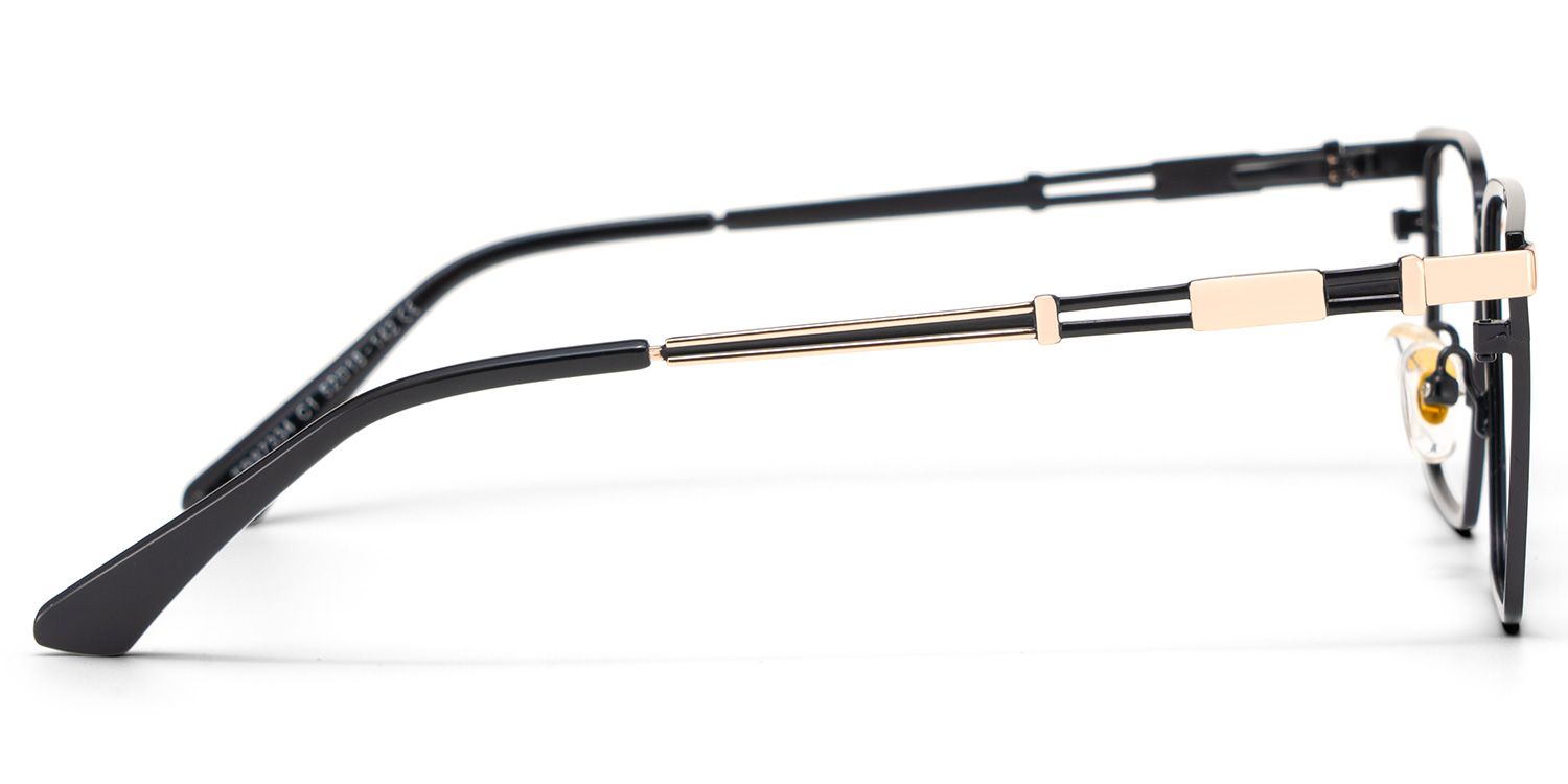 Finn Eyeglasses in Rectangle Black Frame | ZEELOOL Canada3